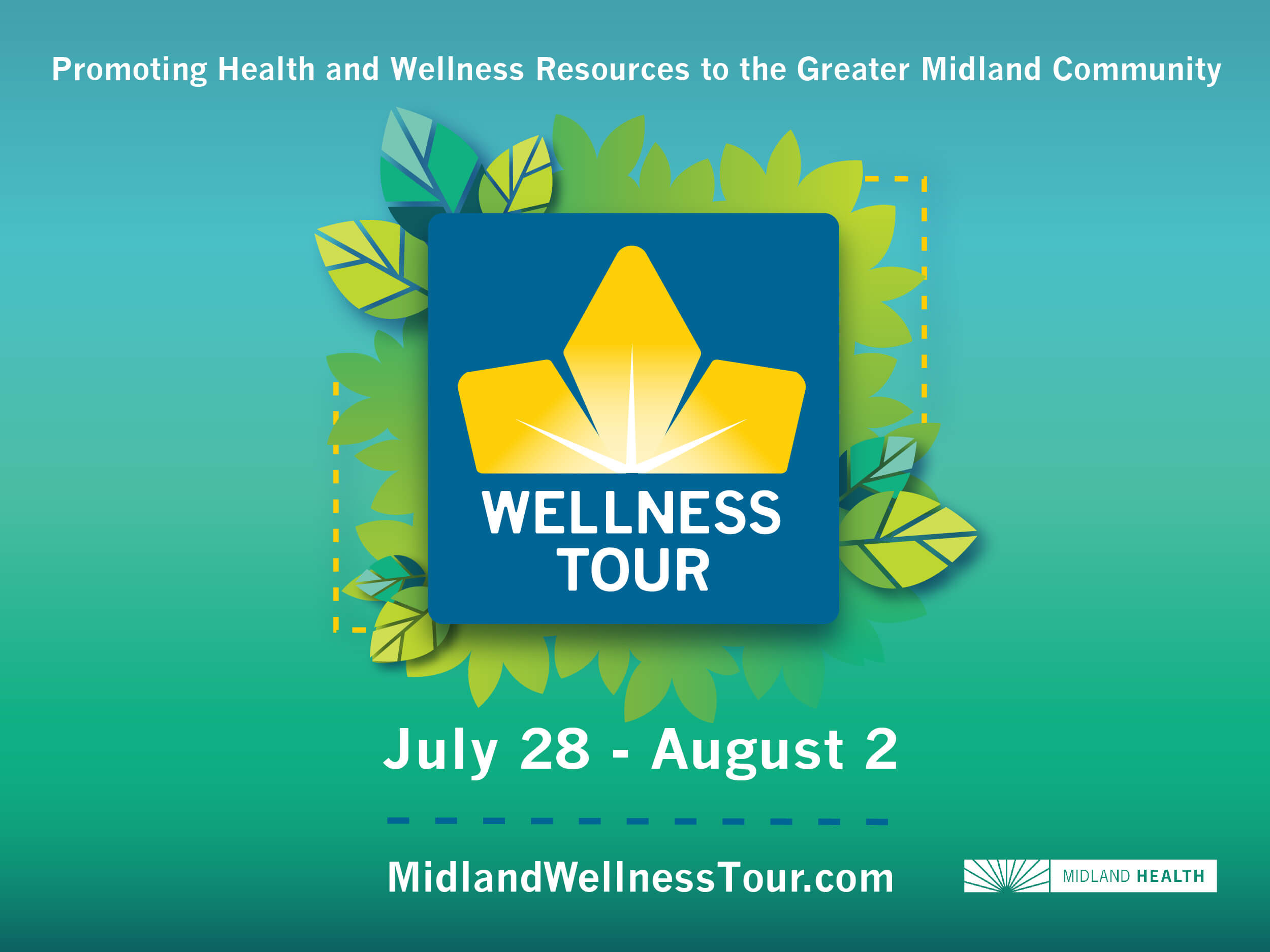 Wellness Tour Logo with date and url